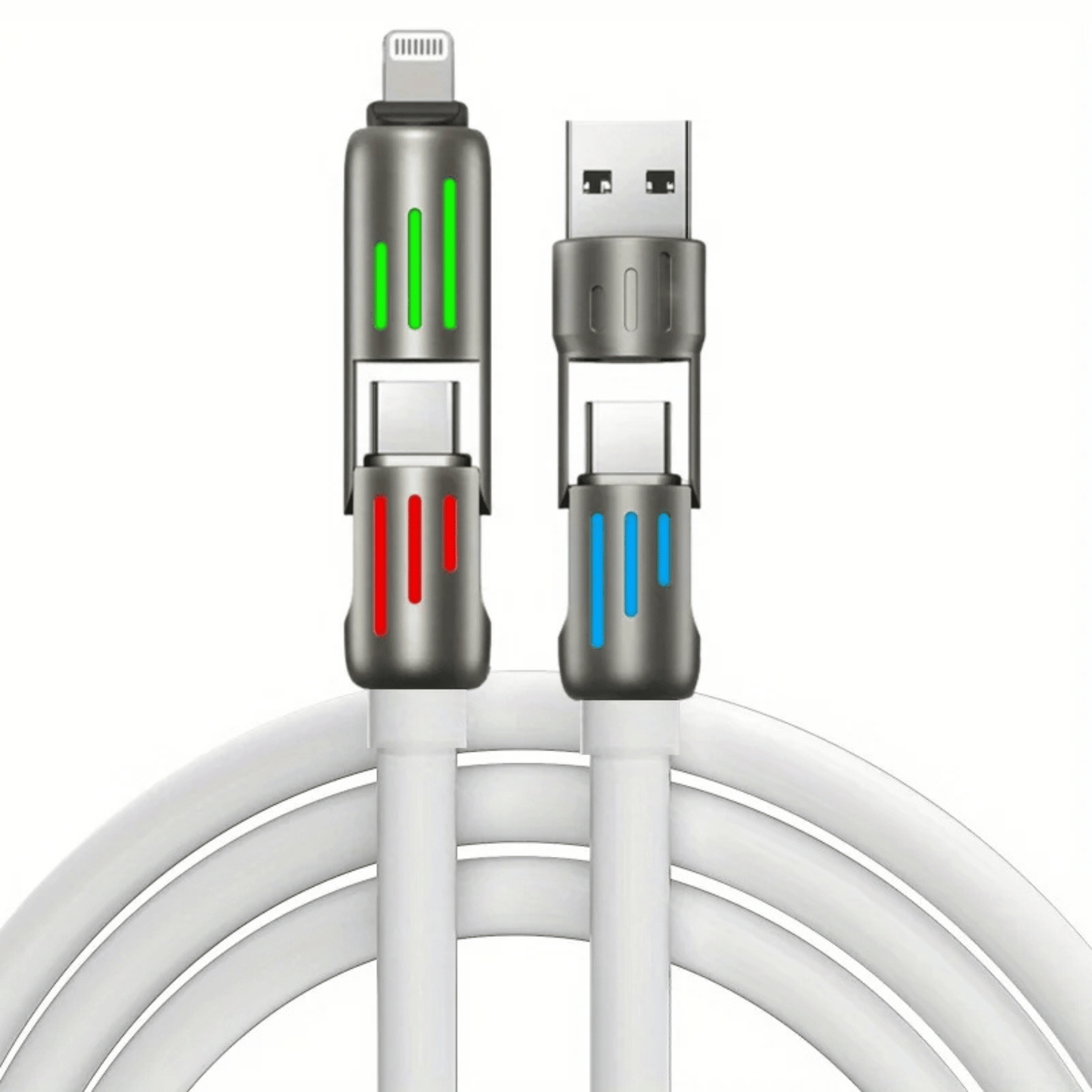 NIXEVO™ ULTRACHARGE 4 IN 1 240W FAST CHARGING CABLE 1M2