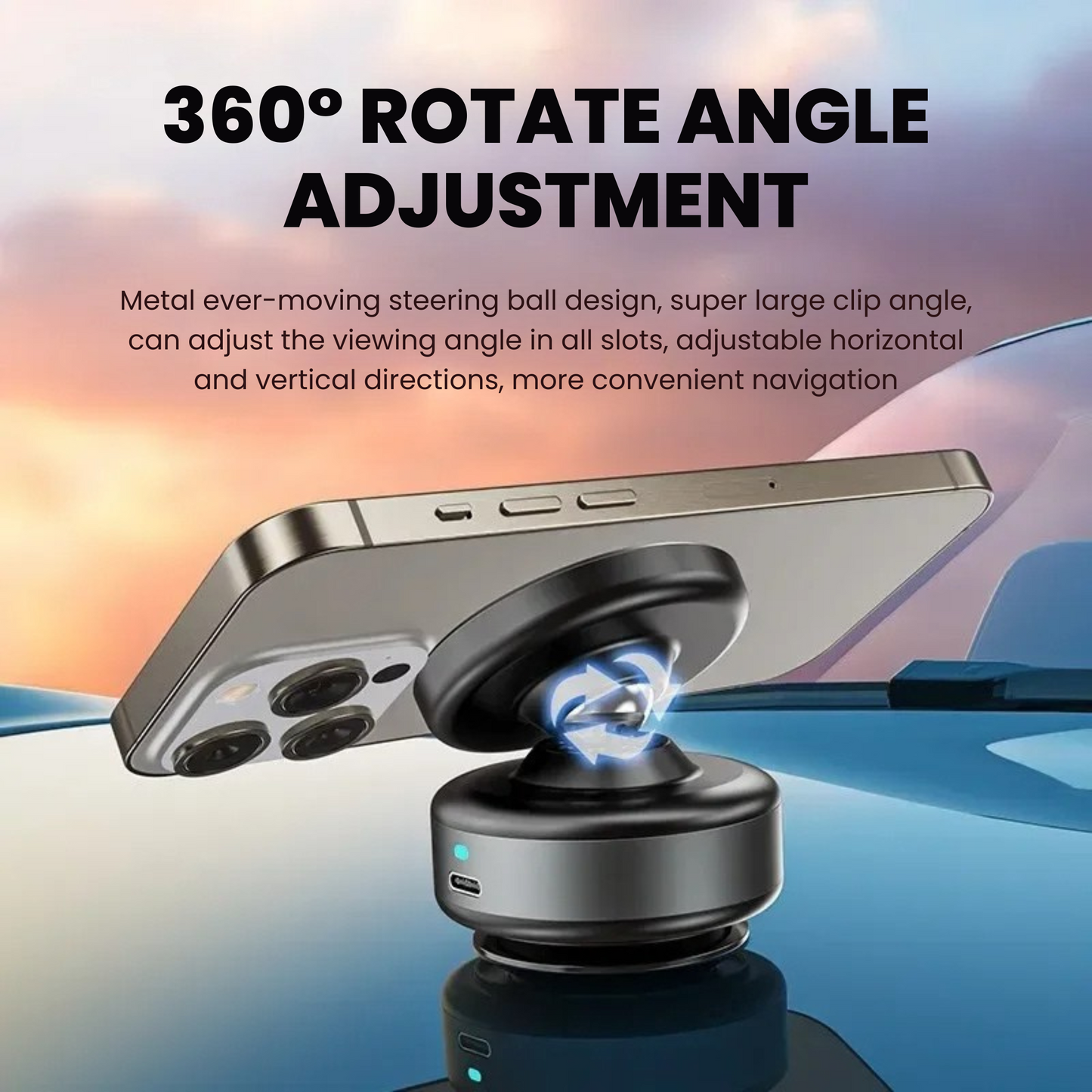 NIXEVO™ MAGVAC 360 DUAL LOCK PHONE HOLDER NXV02
