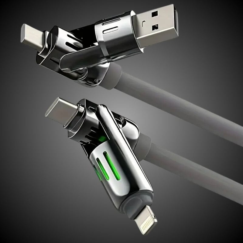 NIXEVO™ ULTRACHARGE 4 IN 1 240W FAST CHARGING CABLE 1M2