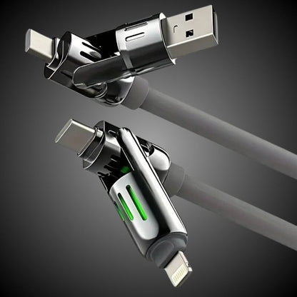 NIXEVO™ ULTRACHARGE 4 IN 1 240W FAST CHARGING CABLE 1M2